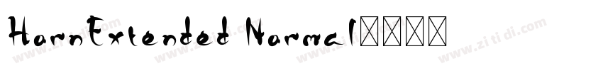 HornExtended Normal字体转换